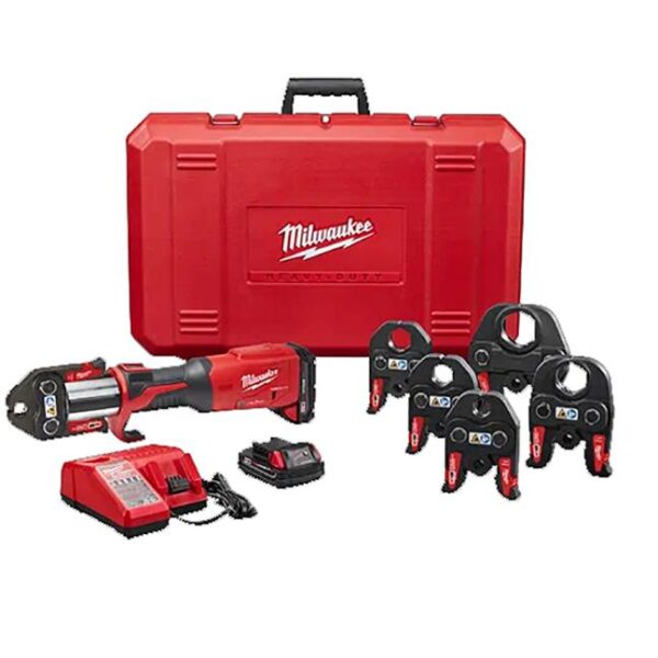 Milwaukee 2922-22 M18 FORCE LOGIC Press Tool Kit with ONE-KEY - 1/2" to 2" CTS Jaws