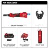 Milwaukee 2978-22K M18 FORCE LOGIC 6T Linear Utility Crimper Kit - Kearney Jaw