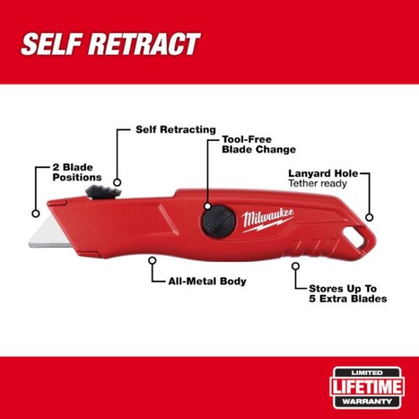 Milwaukee 48-22-1512 Self Retracting Utility Knife