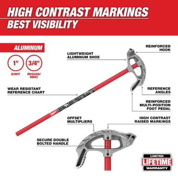 Milwaukee 48-22-4072 1" Aluminum Conduit Bender