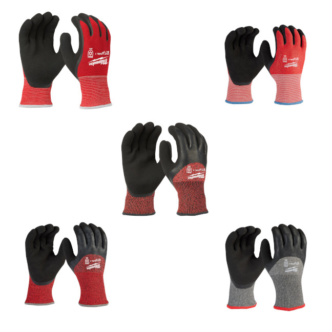 Milwaukee Cut Resistant Winter Dipped Gloves