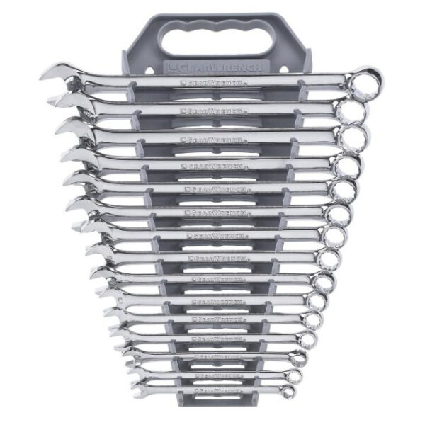 81902 Metric Long Pattern Combination Wrench Set 15-Piece