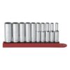 GearWrench 80309D 1/4" Drive 12-Point Deep SAE Socket Set 10-Piece