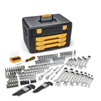 GearWrench 80944 Mechanic's Tool Set in 3 Drawer Storage Box 232-Piece