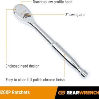 GearWrench 81304P 12 Drive 120XP 11 Teardrop Ratchet (1)
