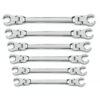 GearWrench 81911D 6-Piece Flex Head Flare Nut Metric Wrench Set