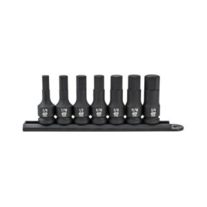 GearWrench 84941 1/2" Drive SAE Hex Bit Impact Socket Set 7-Piece