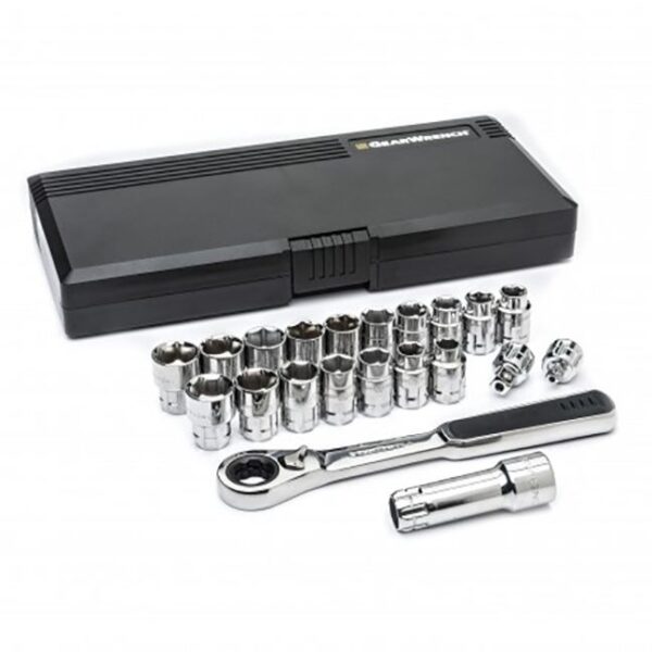 GearWrench 8921 21-Piece 3/8" Drive Pass-Thru™ 6 Point SAE/Metric Tool Set