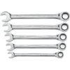 GearWrench 93004D 12 Point Metric Ratcheting Combination Wrench Set 5-Piece