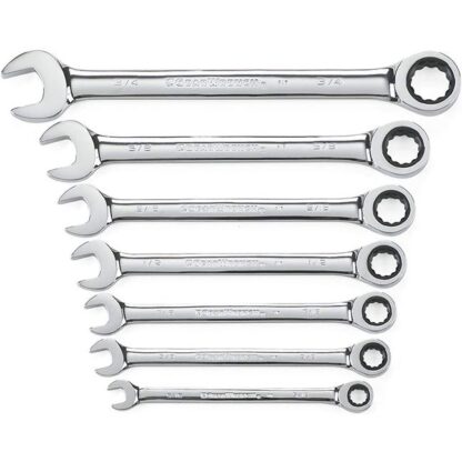 GearWrench 9317 7PC SAE Ratcheting Wrench Set