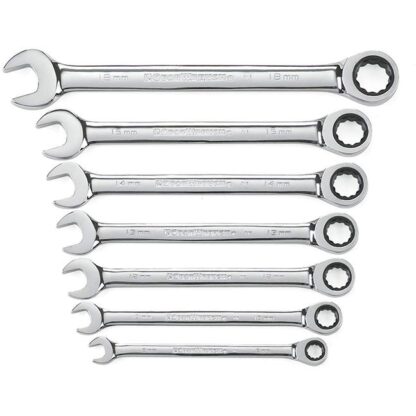 GearWrench 9417 7PC Metric Ratcheting Wrench Set