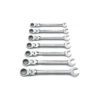 GearWrench 9900D Metric 12 Point Flex Head Ratcheting Combination Wrench Set 7-Piece