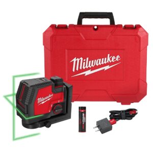 Milwaukee 3521-21 USB Rechargeable Green Cross Line Laser