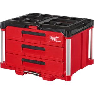 Milwaukee 48-22-8443 PACKOUT 3-Drawer Tool Box - BC Fasteners