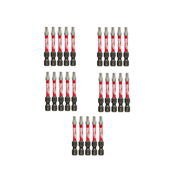 Milwaukee 48-32-4185 SHOCKWAVE Impact T25 x 2" TORX Bits 25-Pack Milwaukee 48-32-4185 SHOCKWAVE Impact T25 x 2" TORX Bits 25-Pack