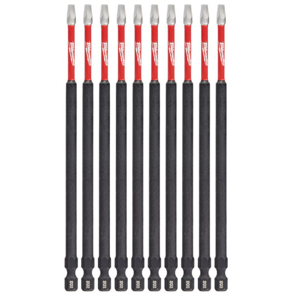 Milwaukee 48-32-4215 SHOCKWAVE™ Impact SQ2 x 6” Square Bits 10-Pack