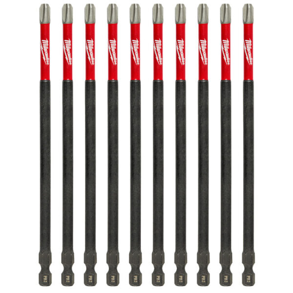 Milwaukee 48-32-4216 SHOCKWAVE Impact SQ3 X 6” Square Bits 10-Pack