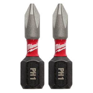 Milwaukee 48-32-4411 SHOCKWAVE Impact PH1 x 1" Phillips Bit 2-Pack