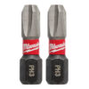 Milwaukee 48-32-4413 SHOCKWAVE Impact PH3 x 1" Phillips Insert Bit 2-Pack