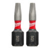 Milwaukee 48-32-4421 SHOCKWAVE Impact SQ1 X 1” Square Bits 2-Pack