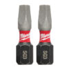 Milwaukee 48-32-4423 SHOCKWAVE™ Impact SQ3 X 1” Square Bits 2-Pack