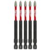 Milwaukee 48-32-4565 SHOCKWAVE Impact PH1 x 3-1/2" Phillips Bit 5-Pack