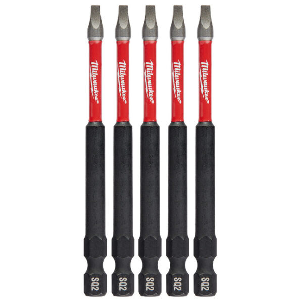 Milwaukee 48-32-4574 SHOCKWAVE™ Impact SQ2 x 3-1/2” Square Bits 5-Pack