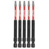 Milwaukee 48-32-4575 SHOCKWAVE™ Impact SQ1 X 3-1/2” Square Bits 5-Pack