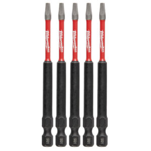 Milwaukee 48-32-4575 SHOCKWAVE™ Impact SQ1 X 3-1/2” Square Bits 5-Pack