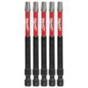 Milwaukee 48-32-4580 SHOCKWAVE Impact T30 x 3-1/2" TORX Bits 5-Pack