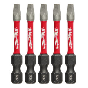 Milwaukee 48-32-4606 SHOCKWAVE™ Impact SQ2 X 2” Square Bits 5-Pack