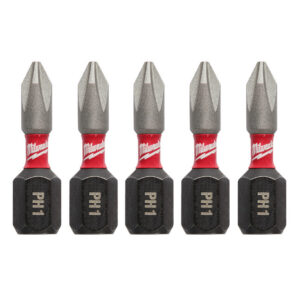 Milwaukee 48-32-4661 SHOCKWAVE Impact PH1 x 1" Phillips Bit 5-Pack