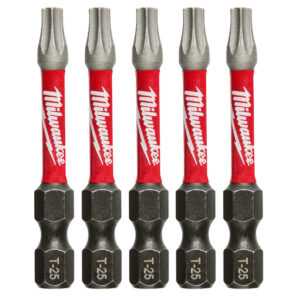 Milwaukee 48-32-4685 SHOCKWAVE Impact T25 x 2" TORX Bits 5-Pack