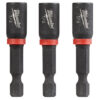 Milwaukee 49-66-4522 SHOCKWAVE Impact 1/4" x 1-7/8" Magnetic Nut Driver 3-Pack
