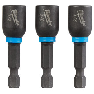 Milwaukee 49-66-4525 SHOCKWAVE Impact 3/8" x 1-7/8" Magnetic Nut Driver 3-Pack