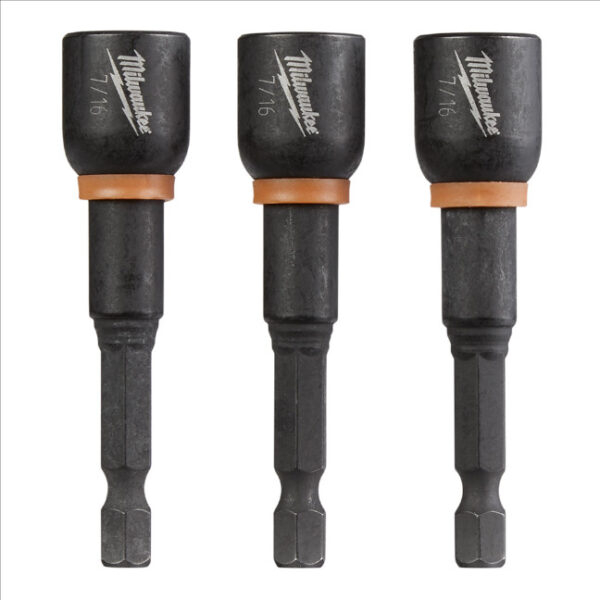 Milwaukee 49-66-4526 SHOCKWAVE Impact 7/16" x 1-7/8" Magnetic Nut Driver 3-Pack Milwaukee 49-66-4526 SHOCKWAVE Impact 7/16" x 1-7/8" Magnetic Nut Driver 3-Pack