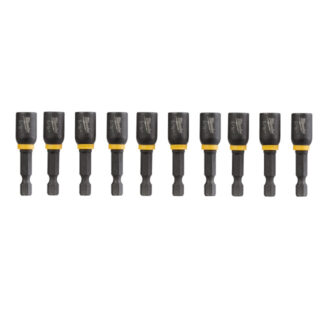 Milwaukee 49-66-4703 SHOCKWAVE Impact 5/16" x 1-7/8" Magnetic Nut Driver 10-Pack