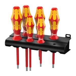 Wera 006145 160 i/6 Rack Kraftform Plus Insulated Screwdriver Set 6-Piece
