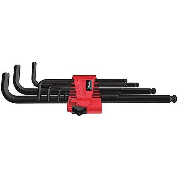 Wera 022086 950-9 Hex-Plus 6 L-Key Set Metric BlackLaser 9-Piece