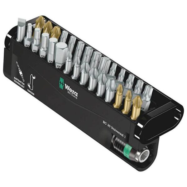 Wera 056440 Bit-Check 30 Universal 1 Rapidaptor Bit holder and Bit Set Wera 056440 Bit-Check 30 Universal 1 Rapidaptor Bit holder and Bit Set