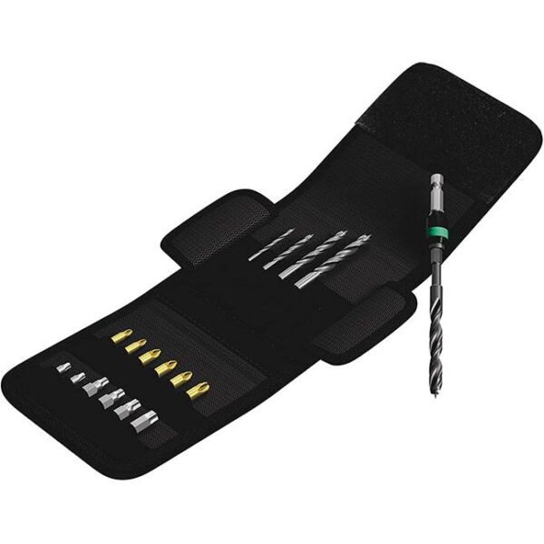 Wera 104653 849/855/867/18 Wood Twist Drill Bit and Driver Bit Set 18-Piece