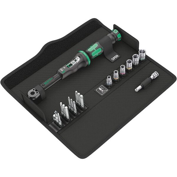 Wera 130110 Click-Torque A 6 Set 1 Torque Wrench and Bits 20-Piece