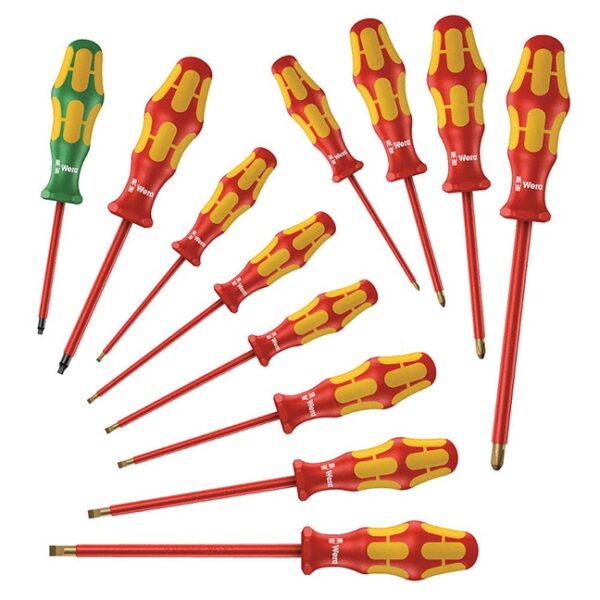Wera 347900 160 i/12 VDE Kraftform Plus Insulated Screwdriver Set 12-Piece