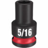Milwaukee 49-66-6102 SHOCKWAVE™ Impact Duty 3/8" Drive 5/16" Standard 6 Point SAE Socket Milwaukee 49-66-6102 SHOCKWAVE™ Impact Duty 3/8" Drive 5/16" Standard 6 Point SAE Socket