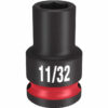 Milwaukee 49-66-6105 SHOCKWAVE™ Impact Duty 3/8" Drive 7/16" Standard 6 Point SAE Socket Milwaukee 49-66-6105 SHOCKWAVE™ Impact Duty 3/8" Drive 7/16" Standard 6 Point SAE Socket