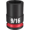 Milwaukee 49-66-6107 SHOCKWAVE™ Impact Duty 3/8" Drive 9/16" Standard 6 Point SAE Socket