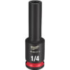 Milwaukee 49-66-6115 SHOCKWAVE™ Impact Duty 3/8" Drive 1/4" Deep 6 Point SAE Socket Milwaukee 49-66-6115 SHOCKWAVE™ Impact Duty 3/8" Drive 1/4" Deep 6 Point SAE Socket