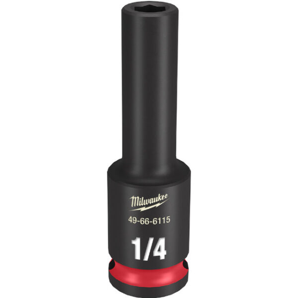 Milwaukee 49-66-6115 SHOCKWAVE™ Impact Duty 3/8" Drive 1/4" Deep 6 Point SAE Socket