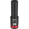 Milwaukee 49-66-6119 SHOCKWAVE™ Impact Duty 3/8" Drive 3/8" Deep 6 Point SAE Socket
