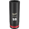 Milwaukee 49-66-6123 SHOCKWAVE™ Impact Duty 3/8" Drive 5/8" Deep 6 Point SAE Socket Milwaukee 49-66-6123 SHOCKWAVE™ Impact Duty 3/8" Drive 5/8" Deep 6 Point SAE Socket